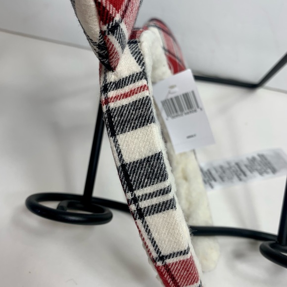 NWT. Disney Mickey Christmas Holiday plaid Joy Ears Headband. - Picture 6 of 8